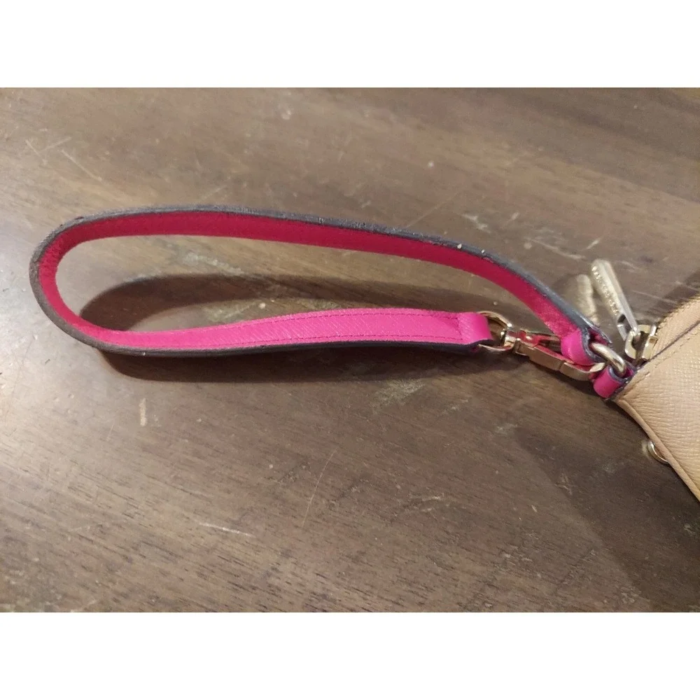 MICHAEL Michael Kors Jet Set Travel‎ Bag Wrislet MK Logo Wildberry Tan MK